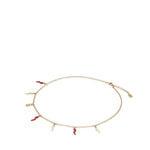 Collana con logo e charms cornetto WNQ6C2 W1111ZOO00 DOLCE & GABBANA 