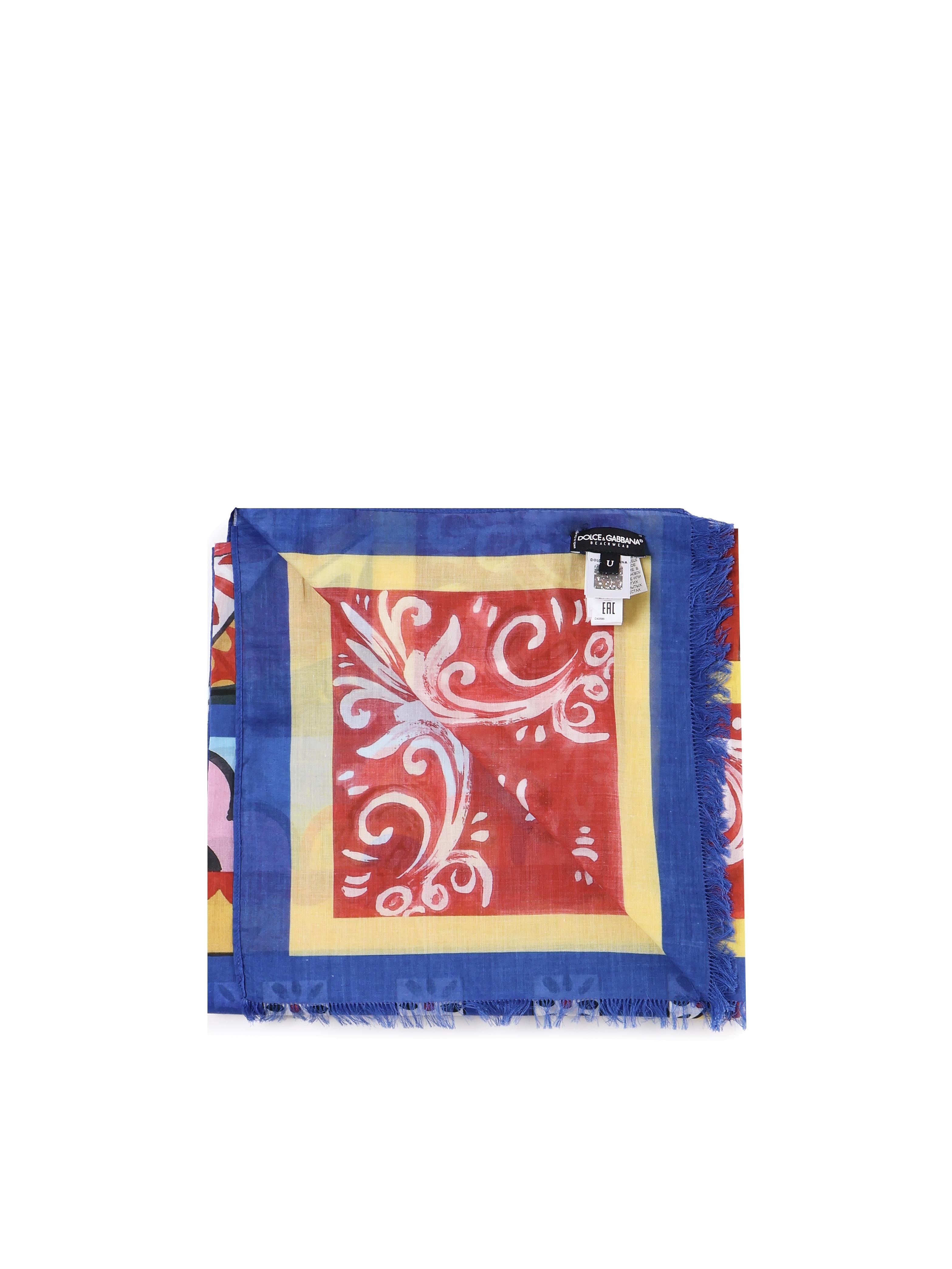 Pareo in cotone stampa allover O4A01J HP532HH01E DOLCE & GABBANA 