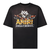 T-shirt con logo in cotone<BR/> AMTOJR1200 001 AMIRI 