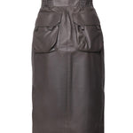 Gonna a matita in pelle 803422 YCEP21243 SAINT LAURENT 