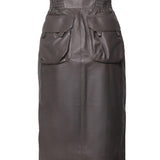 Gonna a matita in pelle 803422 YCEP21243 SAINT LAURENT 