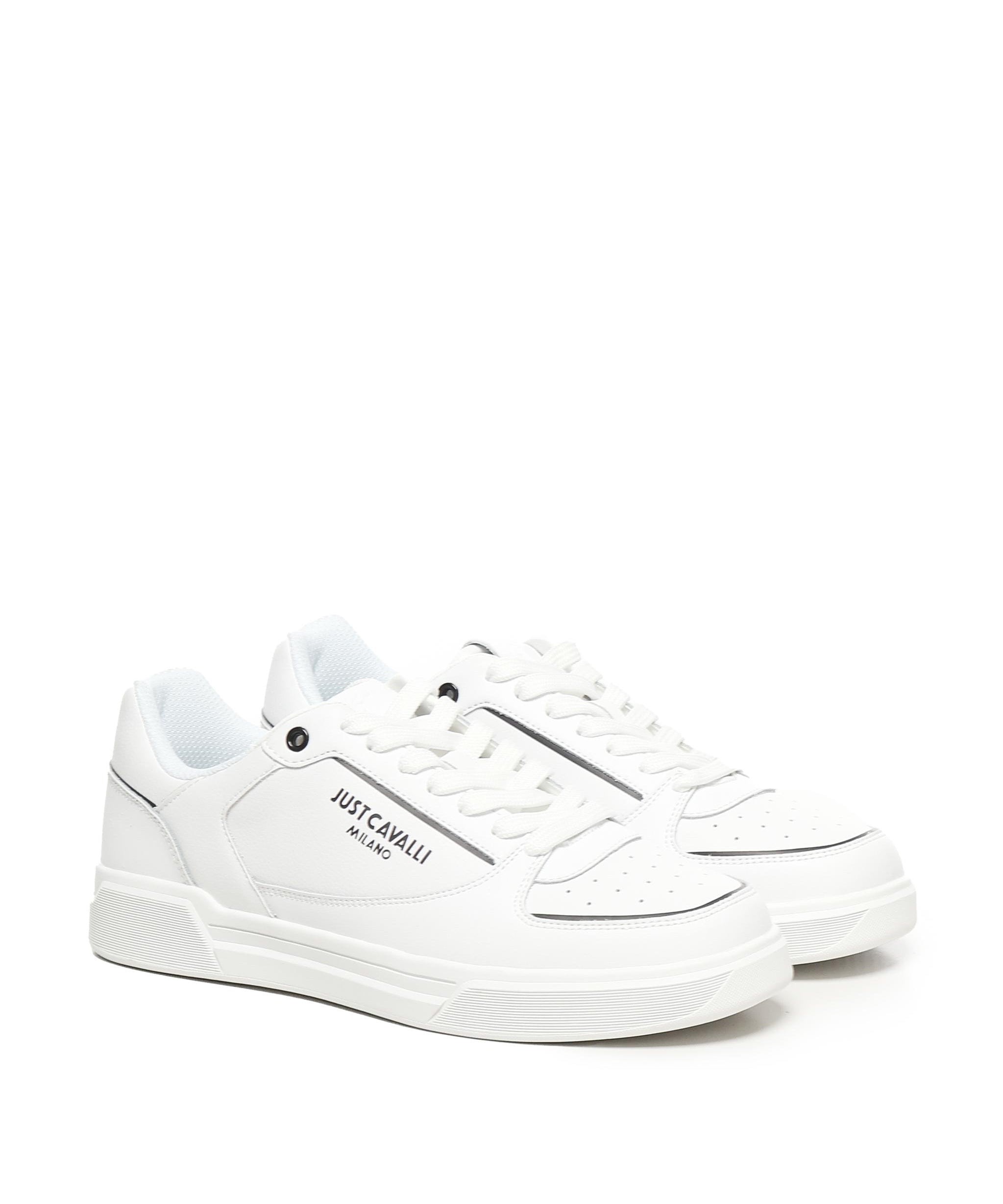 Sneaker con logo in pelle 78QA3SB2 ZPA91003 JUST CAVALLI 