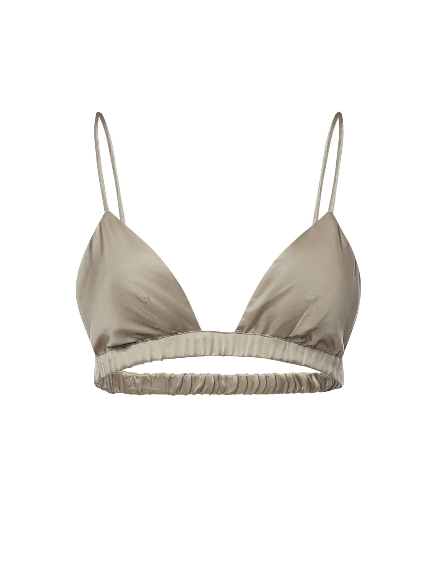 Bralette Nina in seta BRFS22108043  THE FRANKIE SHOP 