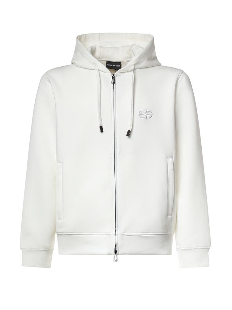 Felpa con zip in misto cotone AF10013 EM004538U0003 EMPORIO ARMANI 