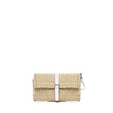 Purse bag in fibra naturale PURSE CUIR PURC_COT_NWHCUNATURAL X WHITE MUUN 