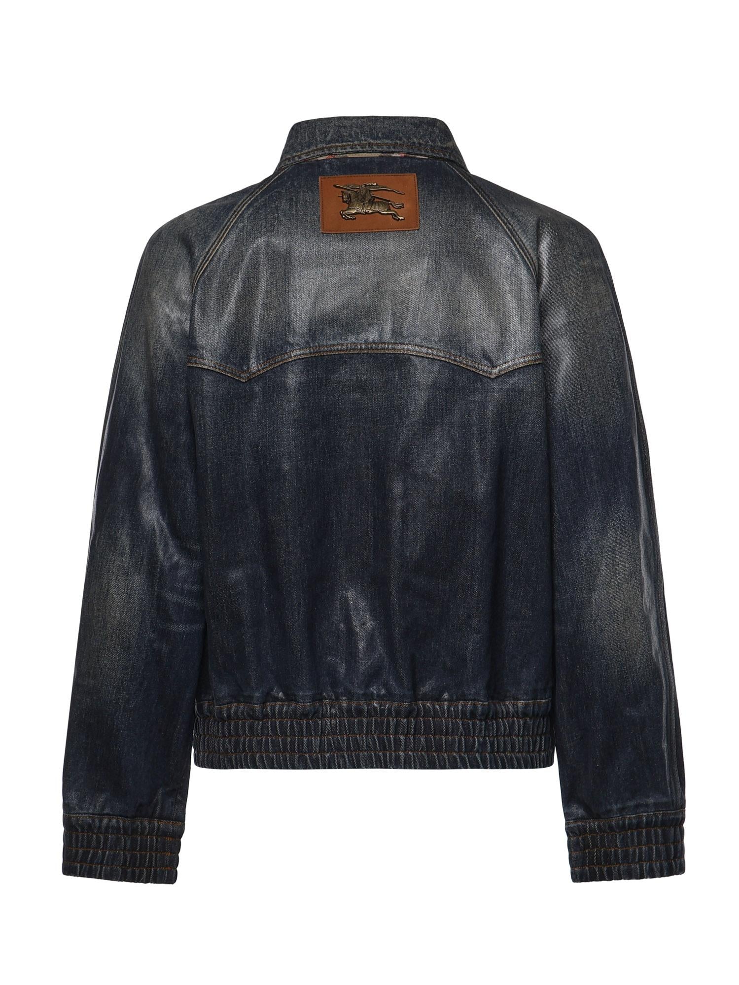 Giacca in denim spalmato 8121597 A1322 BURBERRY 