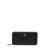 Portafoglio zip-around in pelle 100250 A0F1Z99Q PINKO 