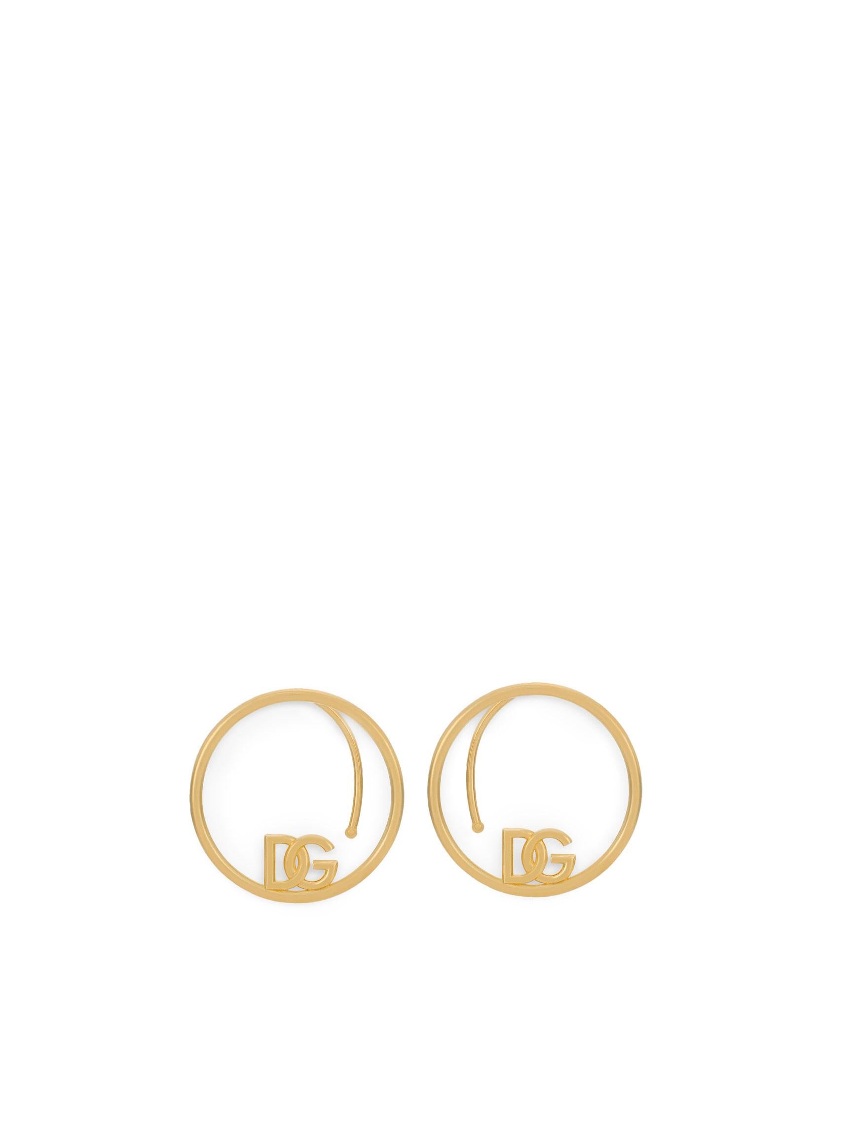 Orecchini a cerchio con logo DG WEO8L3 W1111ZOO00 DOLCE & GABBANA 