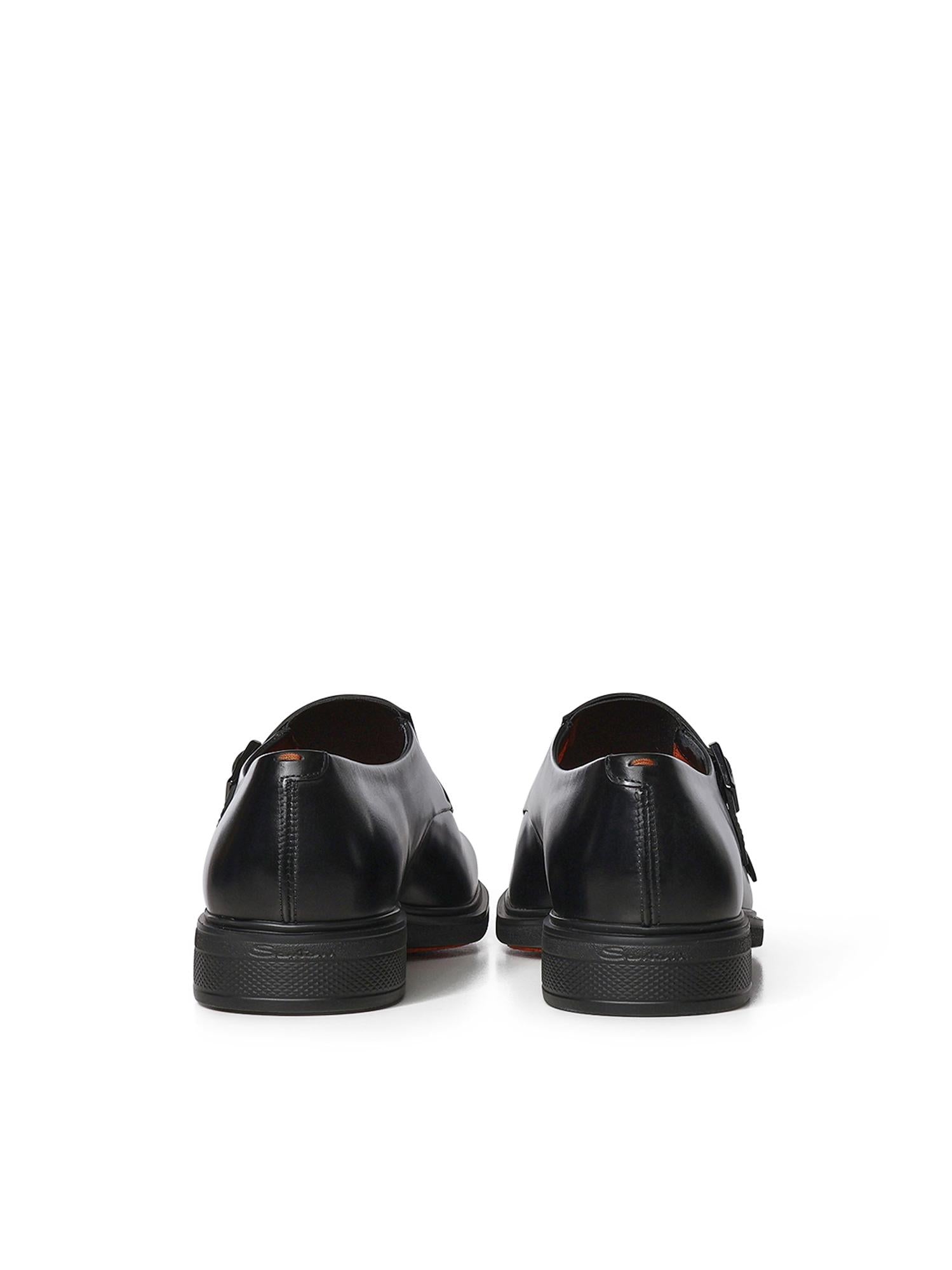 Doppia fibbia in pelle MGEO18949NEAX NTGN01 SANTONI 