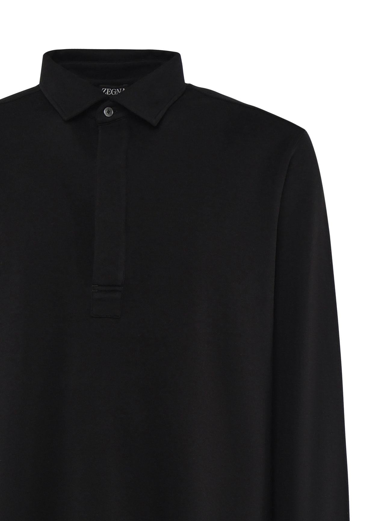Maglia polo a maniche lunghe UE367A8 E728K09 ZEGNA 
