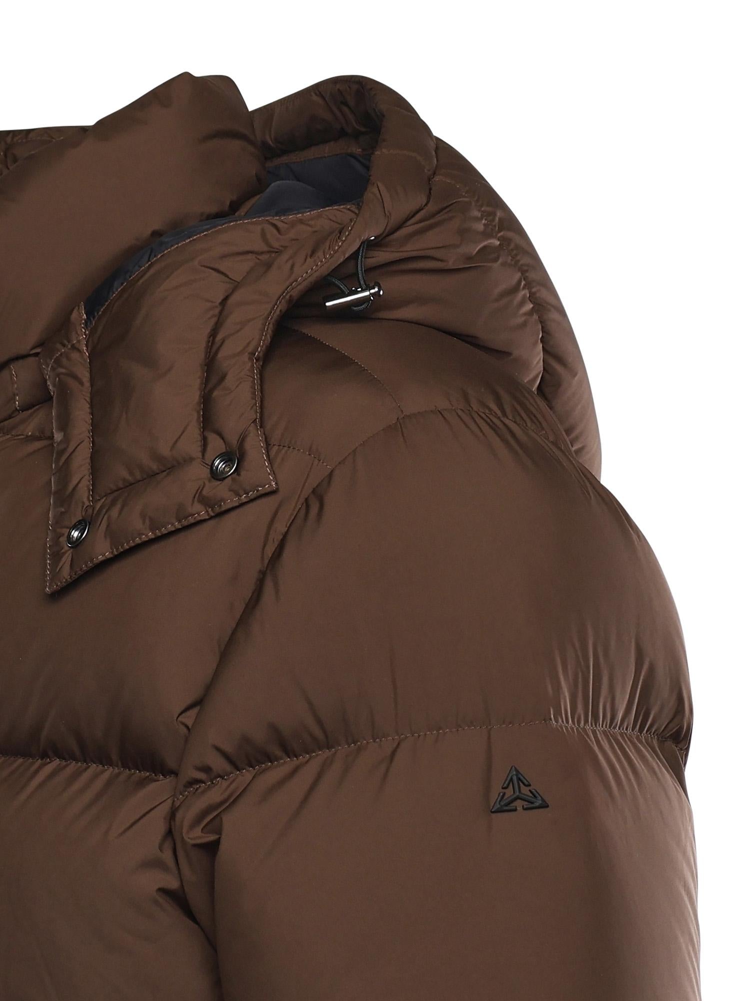 Piumino con logo HE9440025 MORO HESKIMO 
