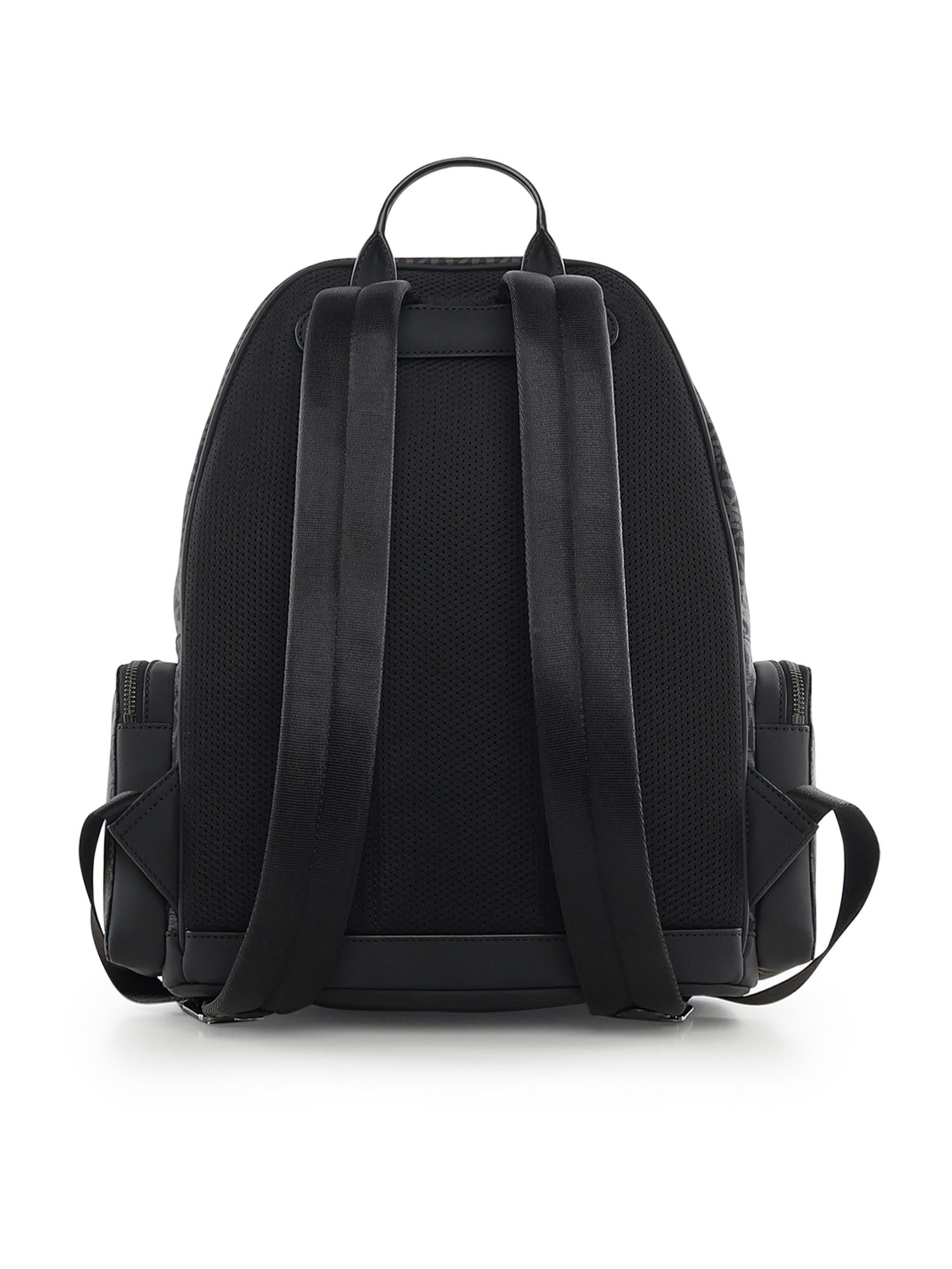 Zaino cargo Brooklyn con stampa logo 33R6LBNB7O 001 MICHAEL MICHAEL KORS 