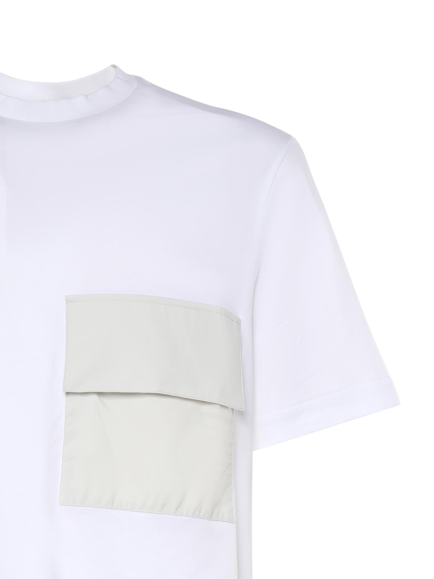 T-shirt in cotone con taschino JG00072UL 521321000 LAMINAR 