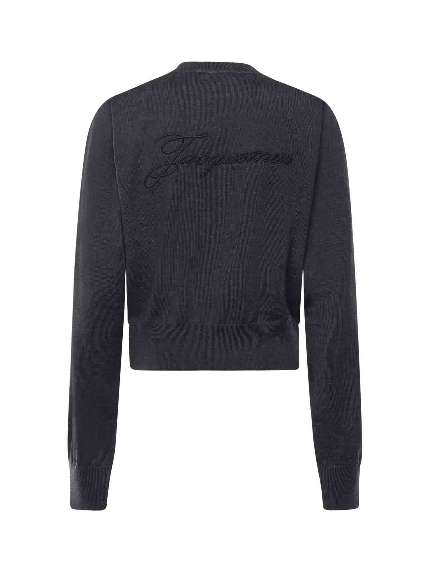 Maglione con logo ricamato 25HSWW00632AK00299 970 JACQUEMUS 