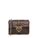 Borsa a tracolla grande Love Bag Puff trapunta farfalla 100039 A1EXL74Q PINKO 