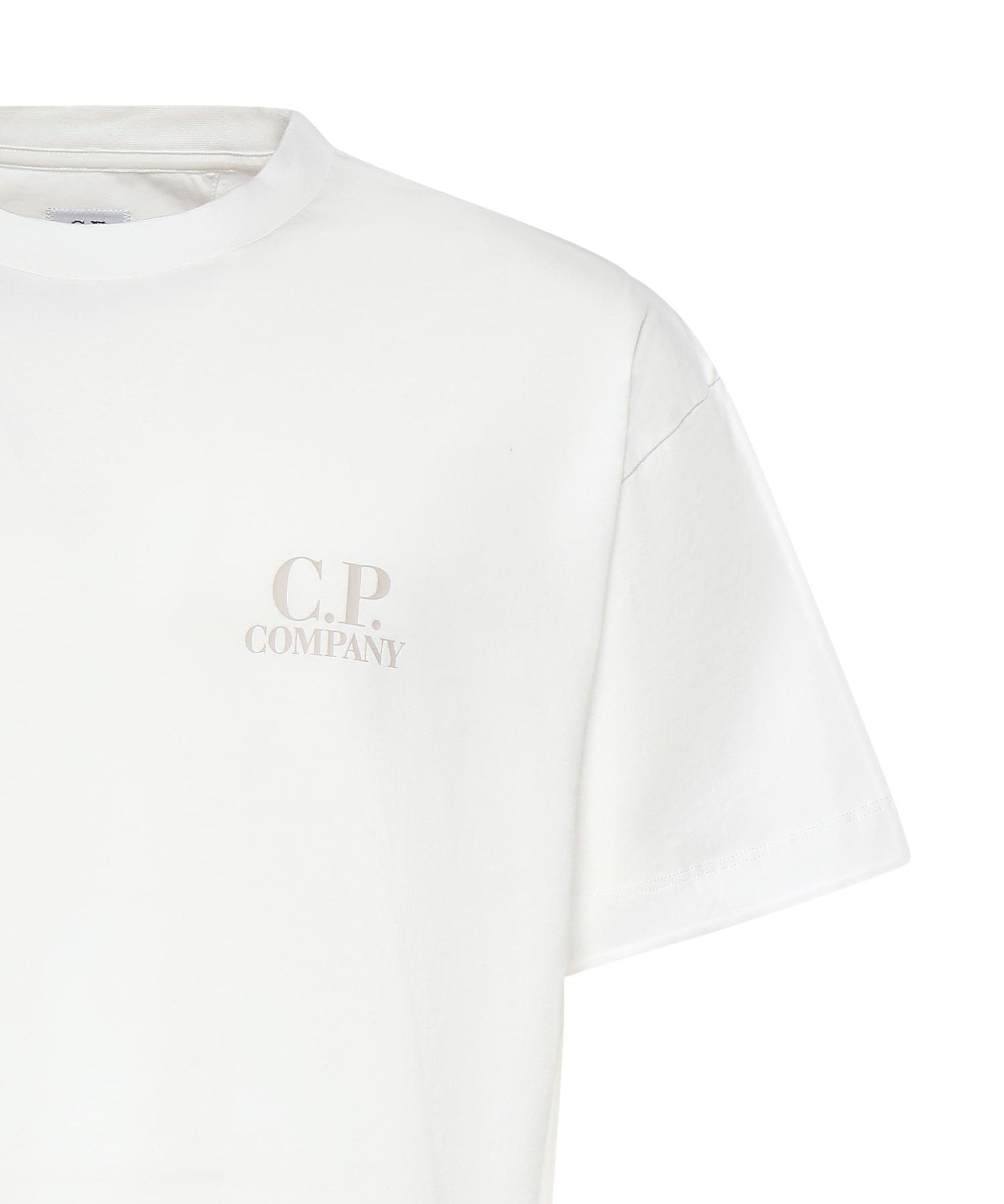 T-shirt in jersey di cotone con logo 20CMTS086A 005100W103 C.P. COMPANY 
