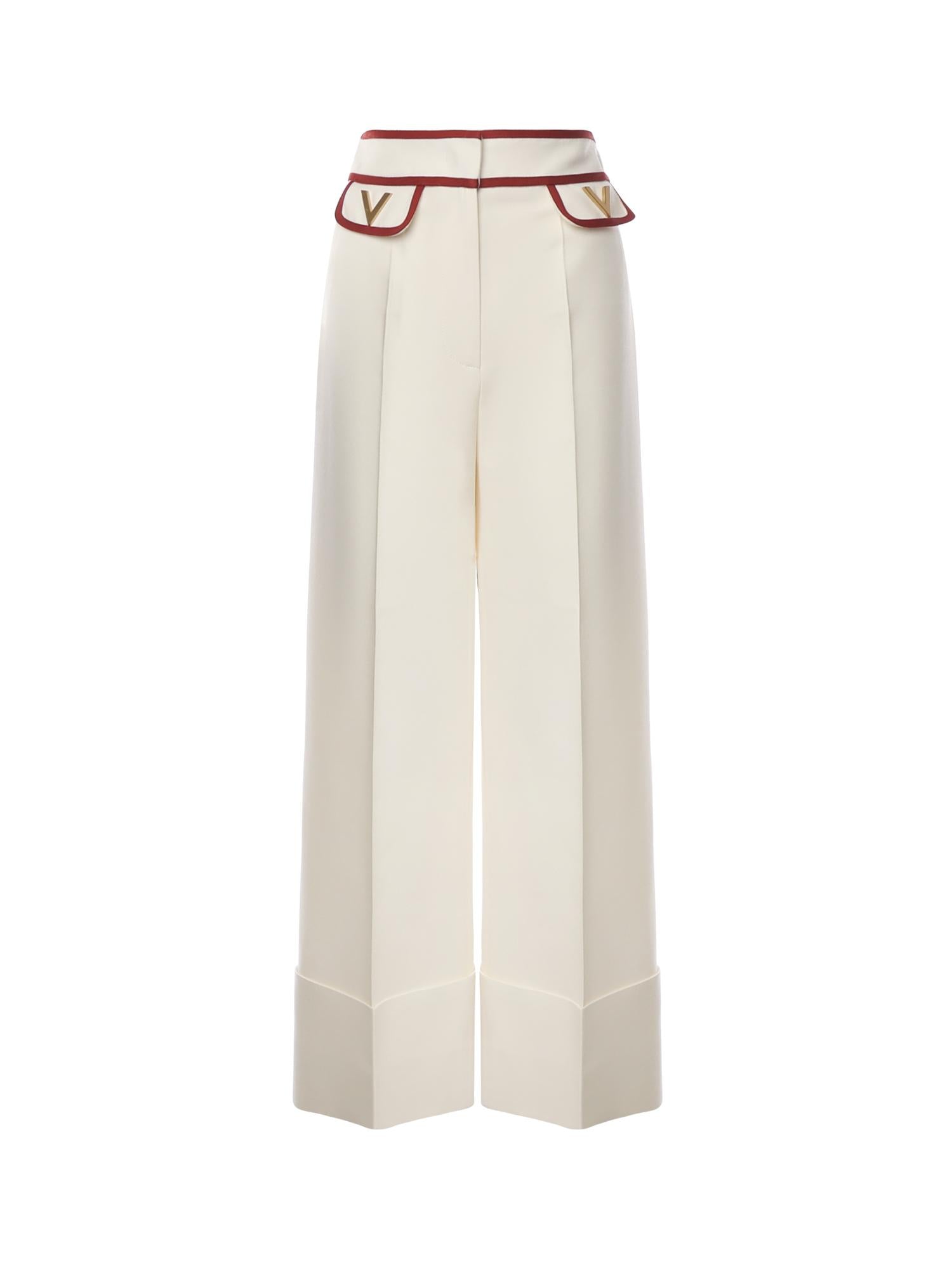 Pantaloni in crepe couture 7B3RB654 1CFAS0 VALENTINO GARAVANI 