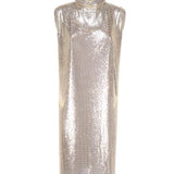 Abito in maglia metallica con cut out 2322261936600 MANTIDE002 SPORTMAX 