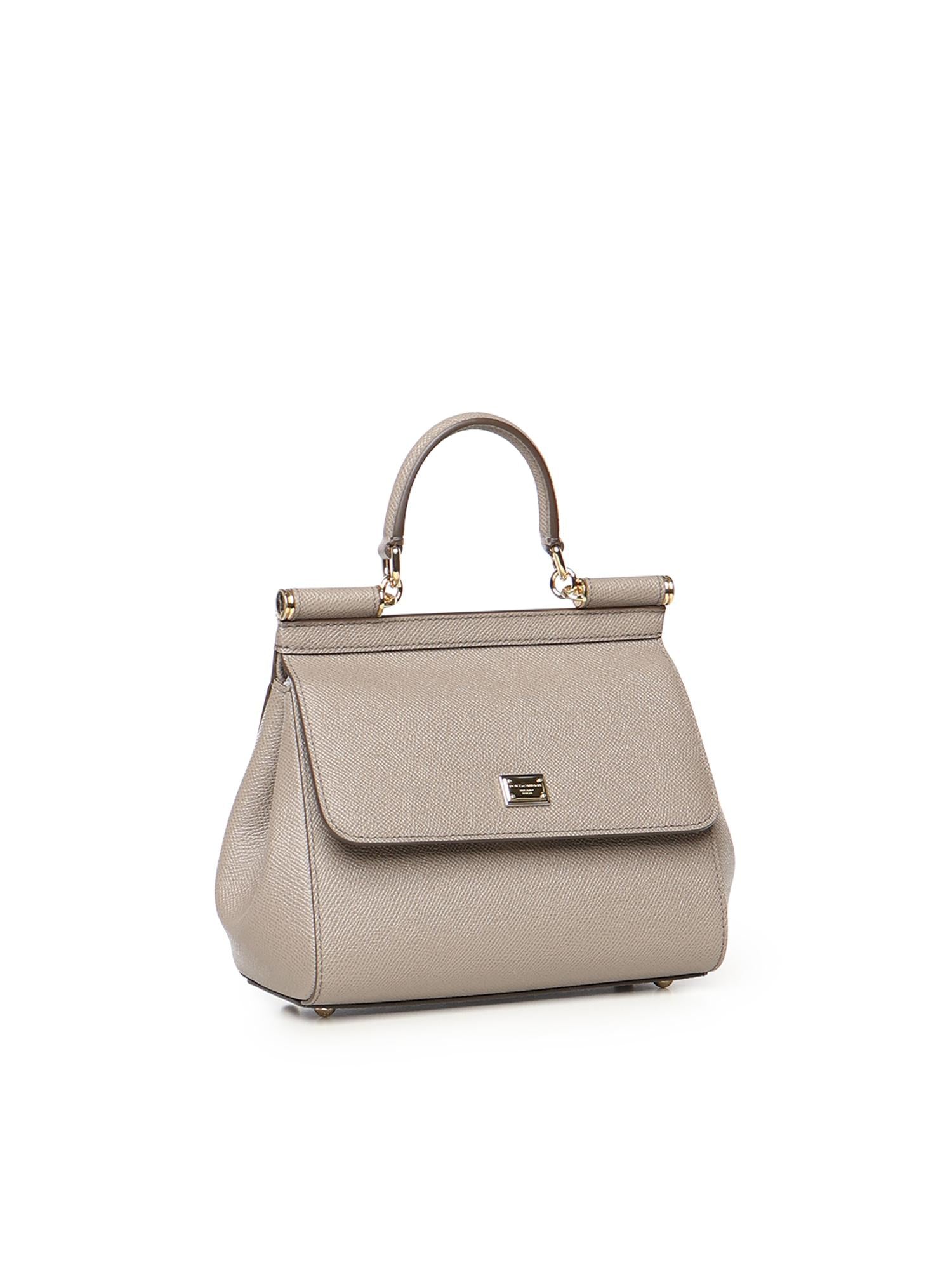 Borsa a mano Sicily piccola in pelle BB6003 B100180045 DOLCE & GABBANA 