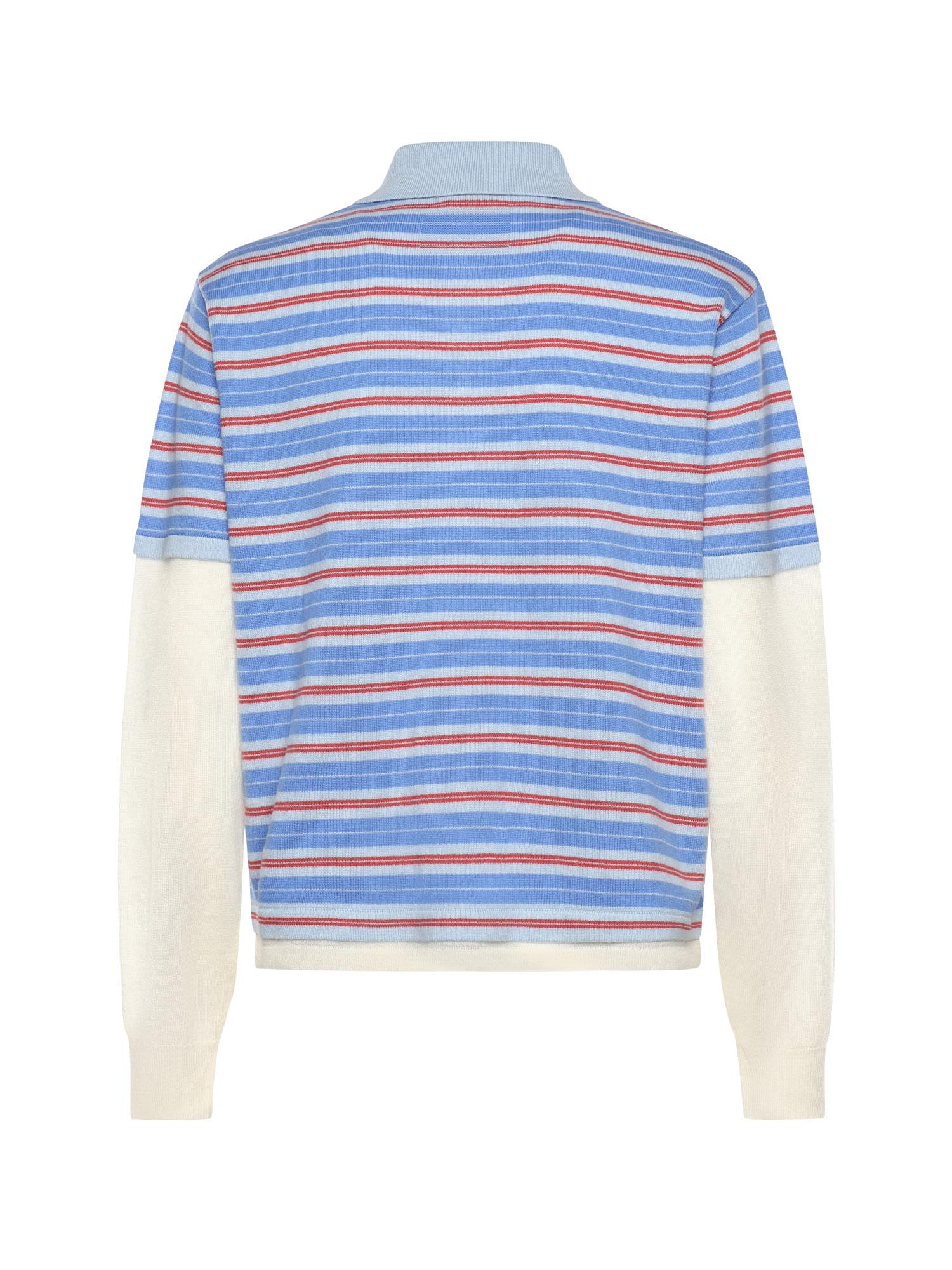 Polo Striped Rugby in cashmere W40710JL CLEAR SKY COMBO GUEST IN RESIDENCE 