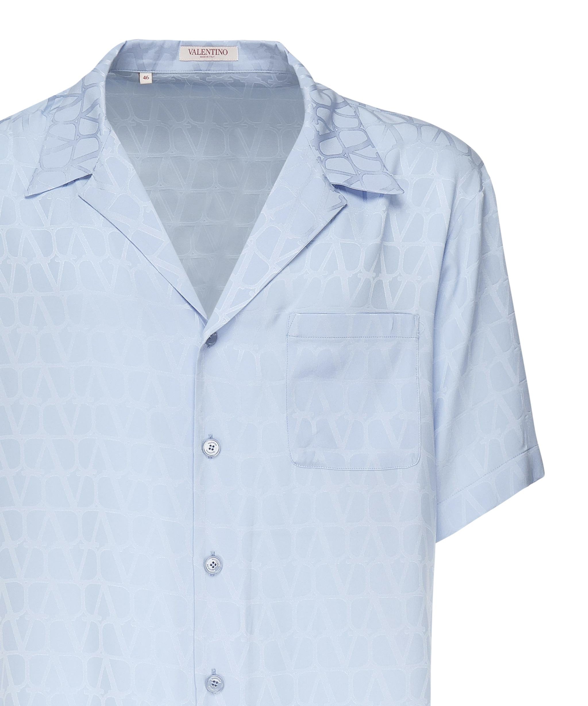 Camicia bowling con motivo Toile Iconographe 5V3AAA90 9V1WUN VALENTINO GARAVANI 