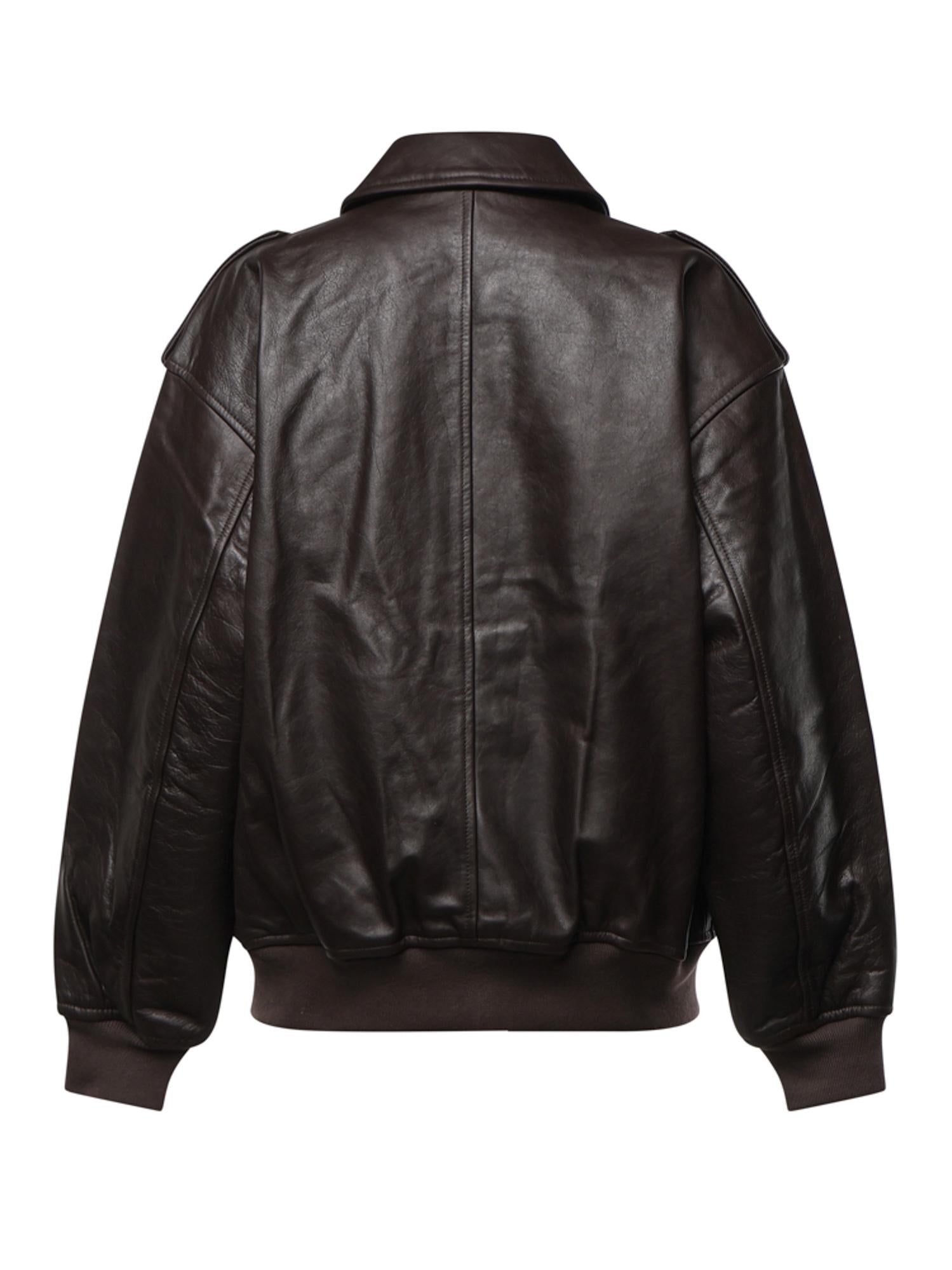 Giacca Viper in pelle JAFS18397200  THE FRANKIE SHOP 