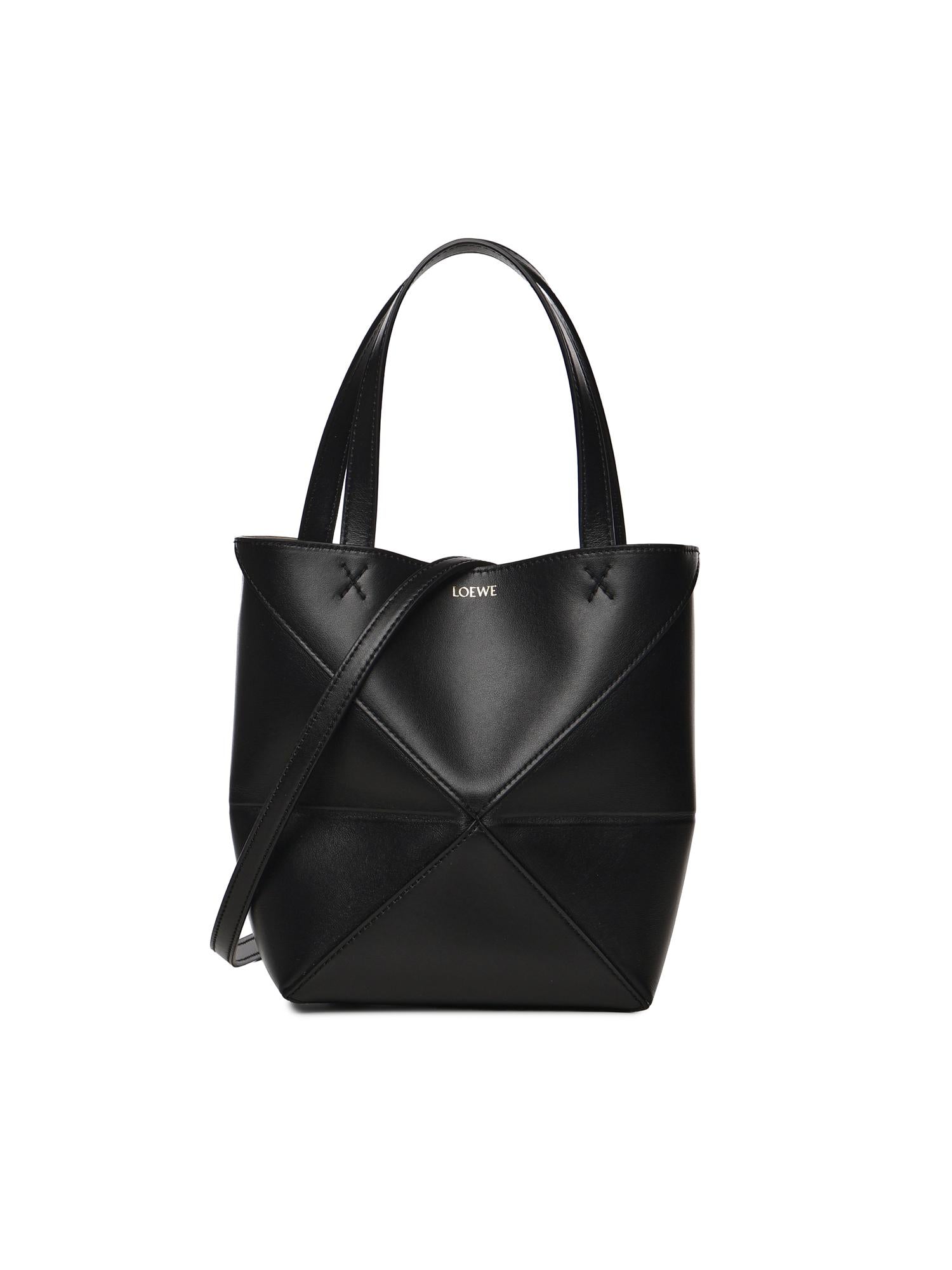 Borsa mini Puzzle Fold in vitello A657V25X01 1100 LOEWE 