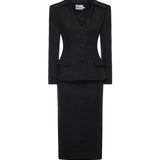 Abito midi con blazer RS26041M B SELF-PORTRAIT 
