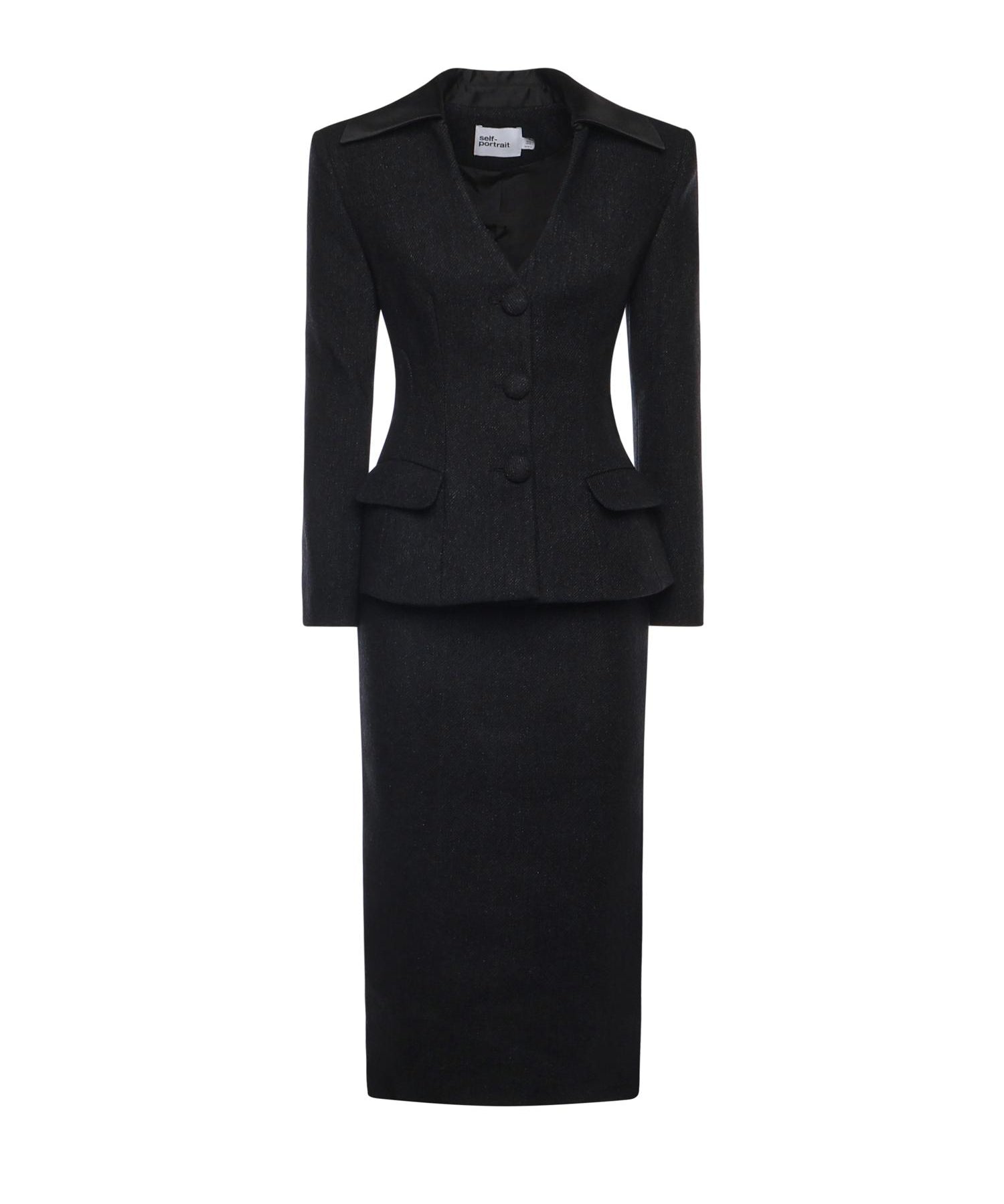 Abito midi con blazer RS26041M B SELF-PORTRAIT 