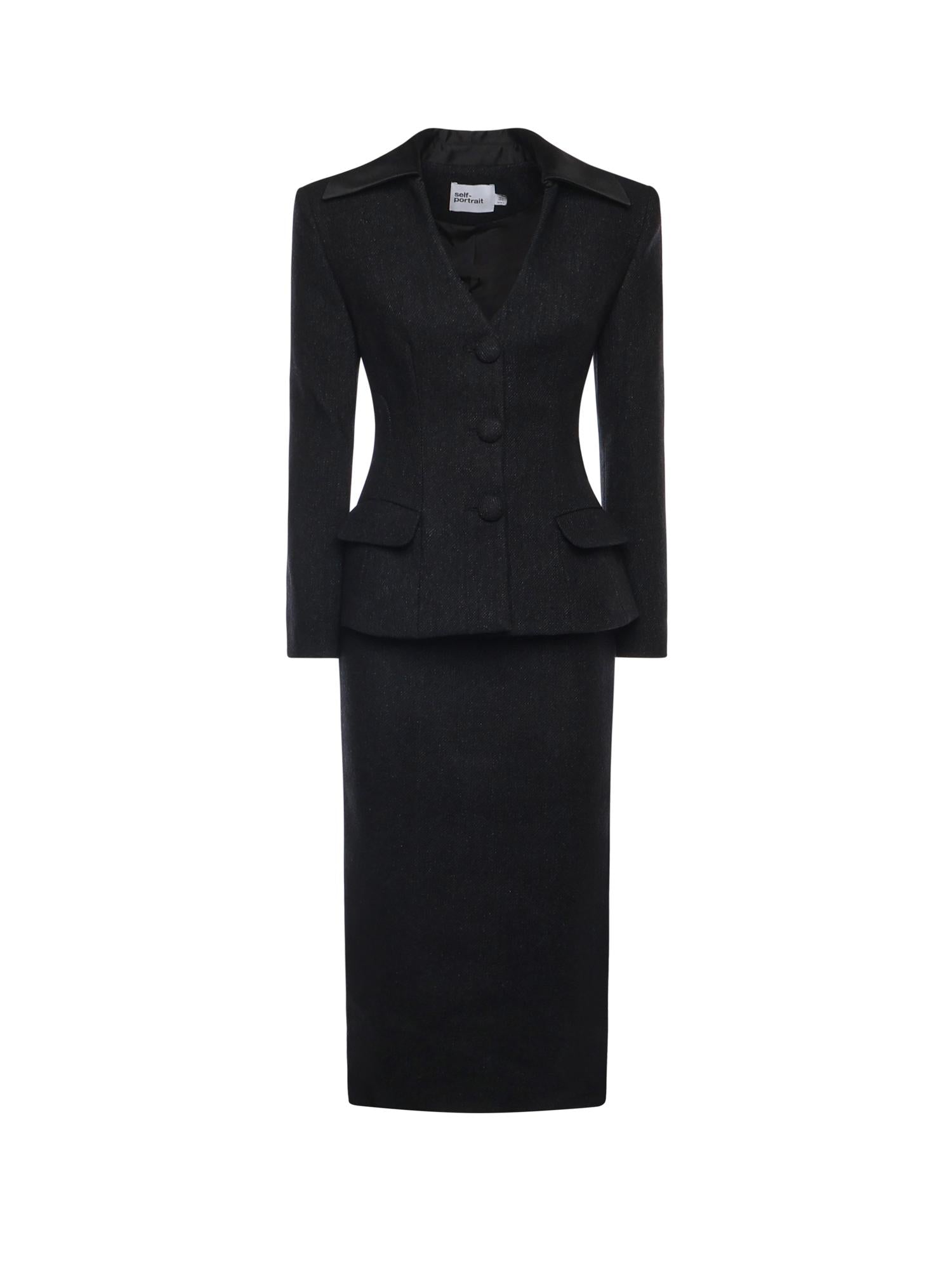 Abito midi con blazer RS26041M B SELF-PORTRAIT 