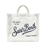 Borsa Vanity in lino con logo VANI022 00405L MC2 SAINT BARTH 