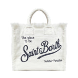 Borsa Vanity in lino con logo VANI022 00405L MC2 SAINT BARTH 