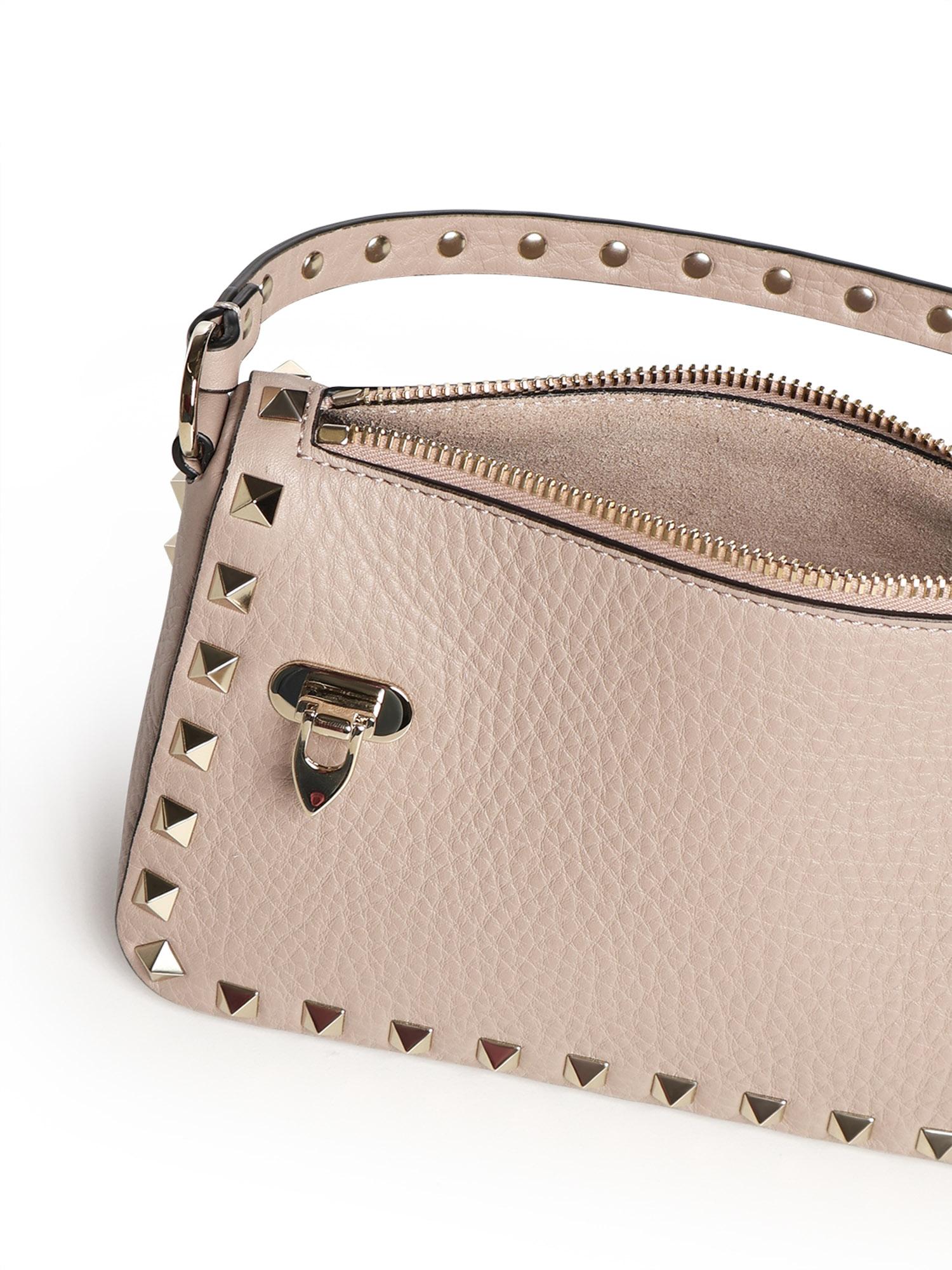 Borsa piccola a tracolla Rockstud in vitello 8W2B0J47 VSFP45 VALENTINO GARAVANI 