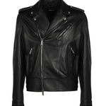 Giacca biker in pelle S74AM1329 SY1491900 DSQUARED2 