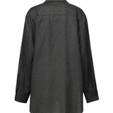 Camicia Oversize Georgina T160901B TNW045GREY MELANGE THE ANDAMANE 