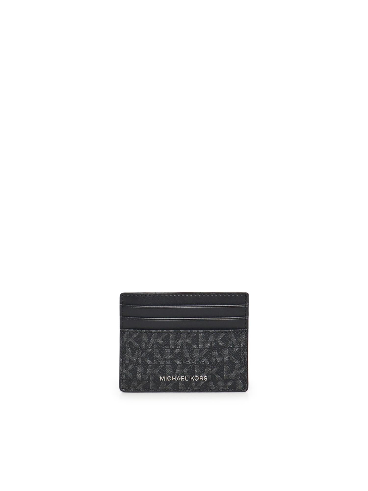 Porta carte Greyson con logo<BR/> 39F9LGYD2B 001 MICHAEL MICHAEL KORS 
