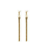Orecchini in metallo con nappina Cassandre 803195 Y15008030 SAINT LAURENT 