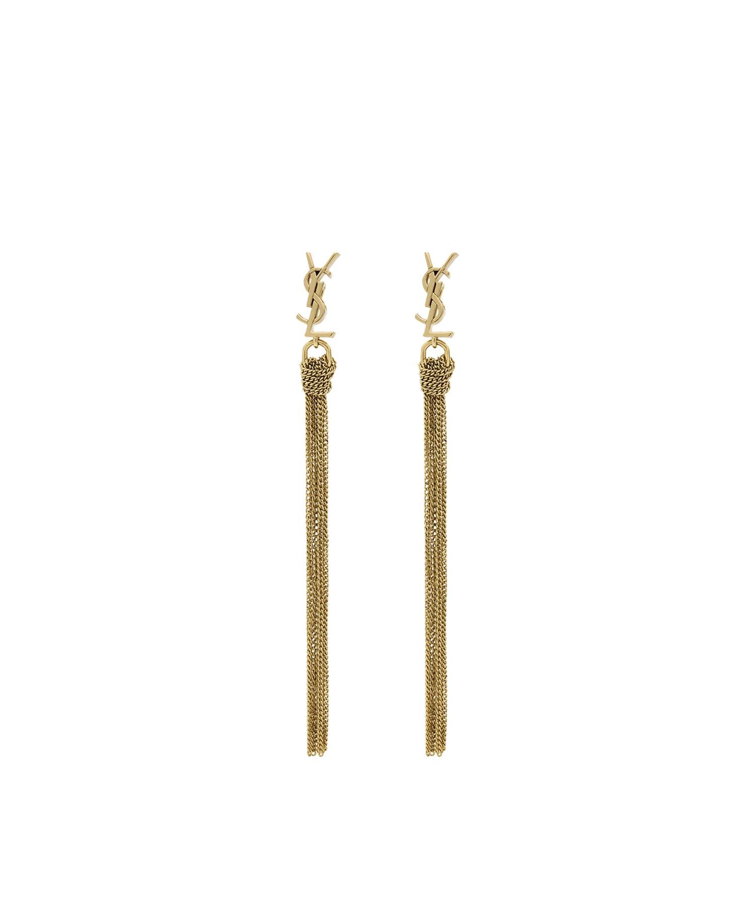 Orecchini in metallo con nappina Cassandre 803195 Y15008030 SAINT LAURENT 