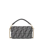 Borsa Baguette® Mini in jacquard FF effetto denim 8BS017 AWVAF0NAP FENDI 