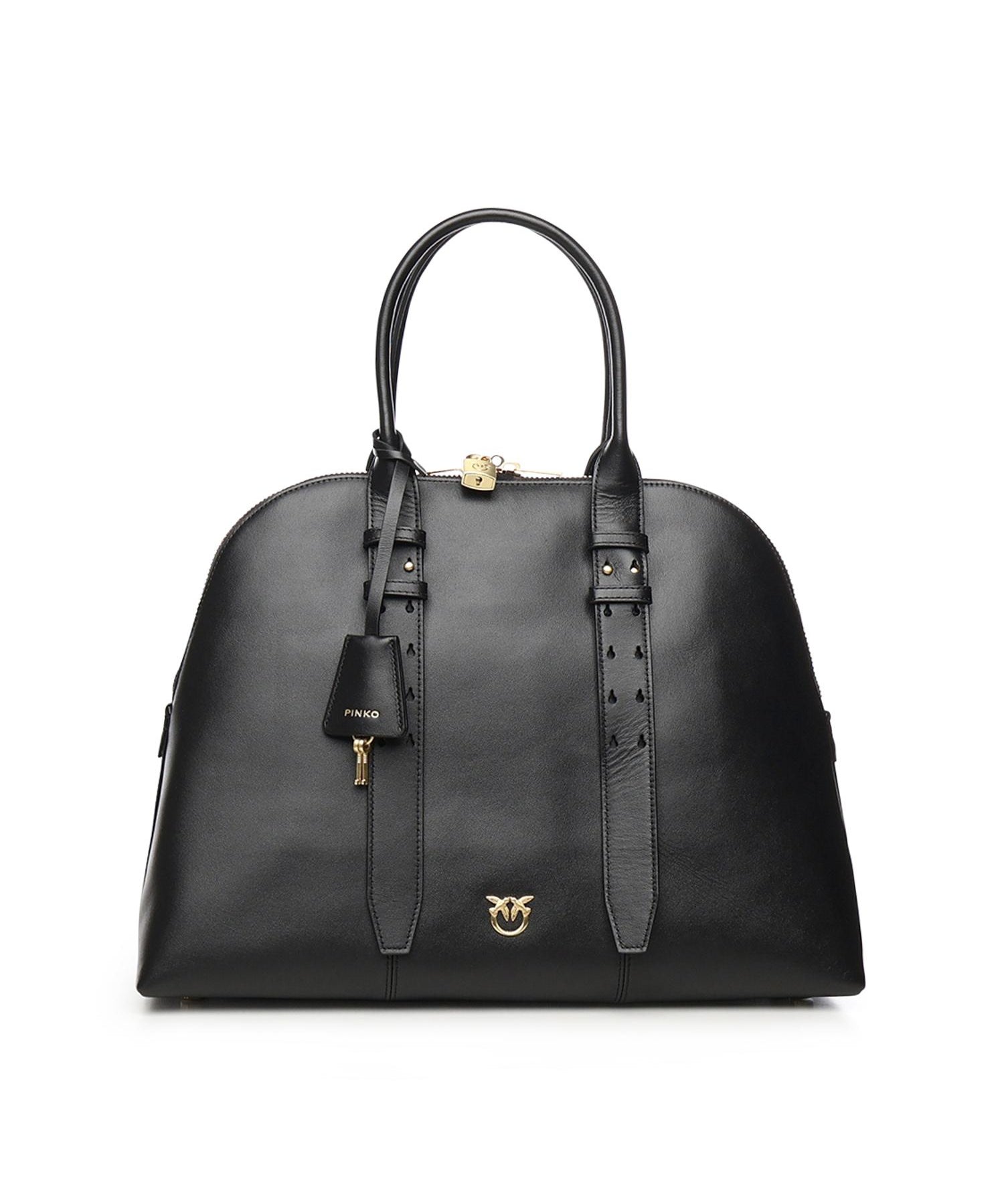 Borsa bowling a mano Escape Bag maxi in pelle<BR/> 105172 A0QOZ99V PINKO 