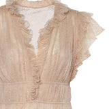 Abito in pizzo plissettato A04101648 0180 ALBERTA FERRETTI 