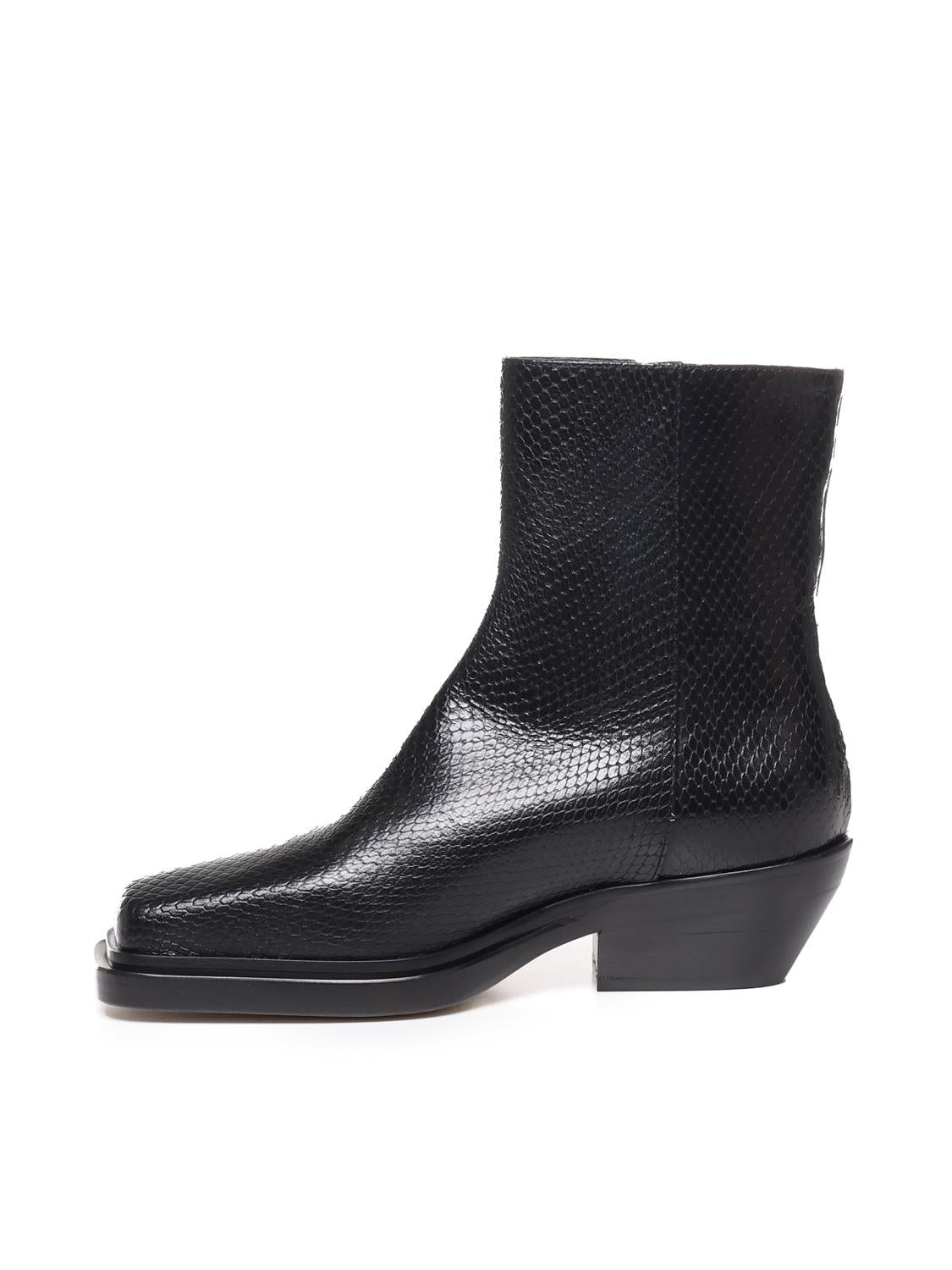 Camperos in pelle effetto pitone WS282PL0458D XXX999 DONDUP 