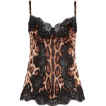 Top in raso stampa leopardo F72K9T FSAXYHY13M DOLCE & GABBANA 