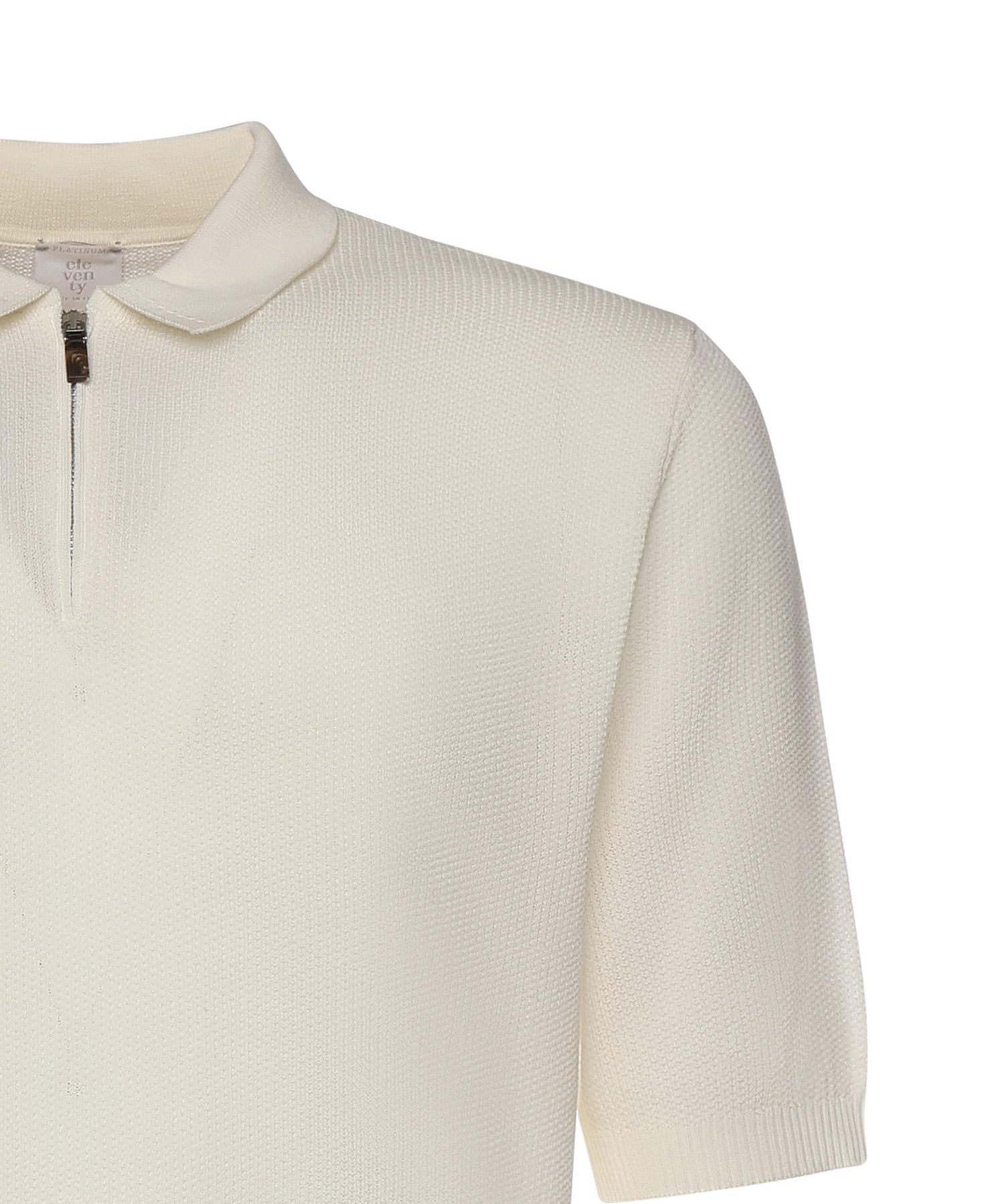 Polo con zip in cotone M76MAGM90MAG0M008 01 ELEVENTY 