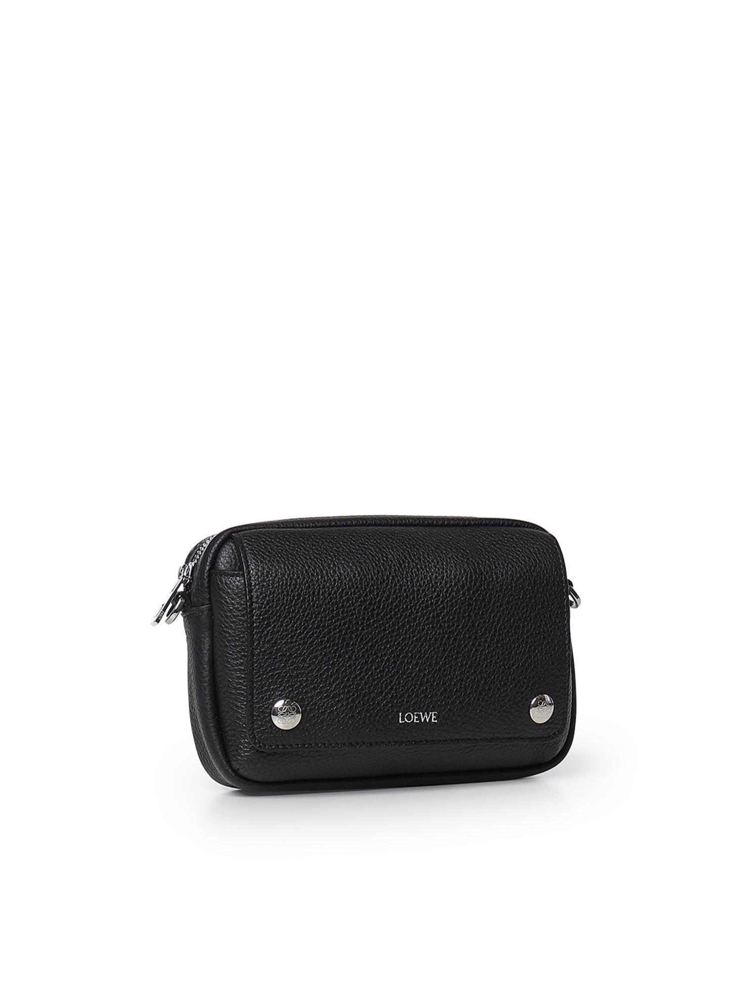 Borsa Messenger Pebble piccola in pelle di vitello<BR/> BANBPCBX04 1100 LOEWE 