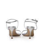 Sandali Ciagapla in pelle metallizzata 1263168 0454 MANOLO BLAHNIK 