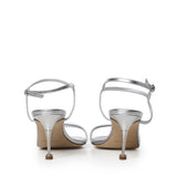 Sandali Ciagapla in pelle metallizzata 1263168 0454 MANOLO BLAHNIK 