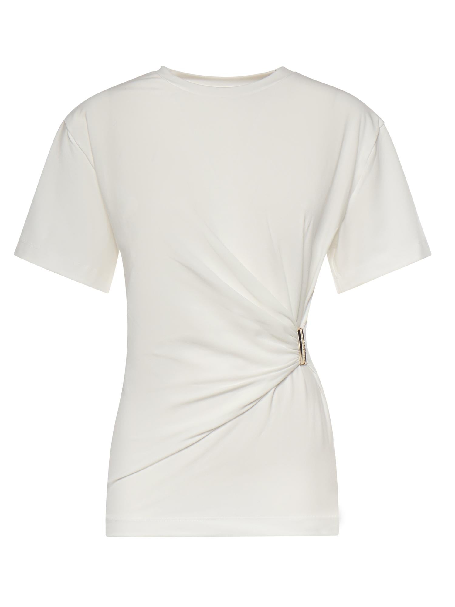 T-shirt Mary con drappeggio 106455 A35DZ05 PINKO 