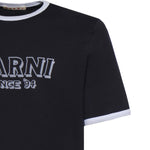 T-shirt in cotone con logo HUMU0198MP USCY91LOB99 MARNI 