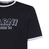 T-shirt in cotone con logo HUMU0198MP USCY91LOB99 MARNI 